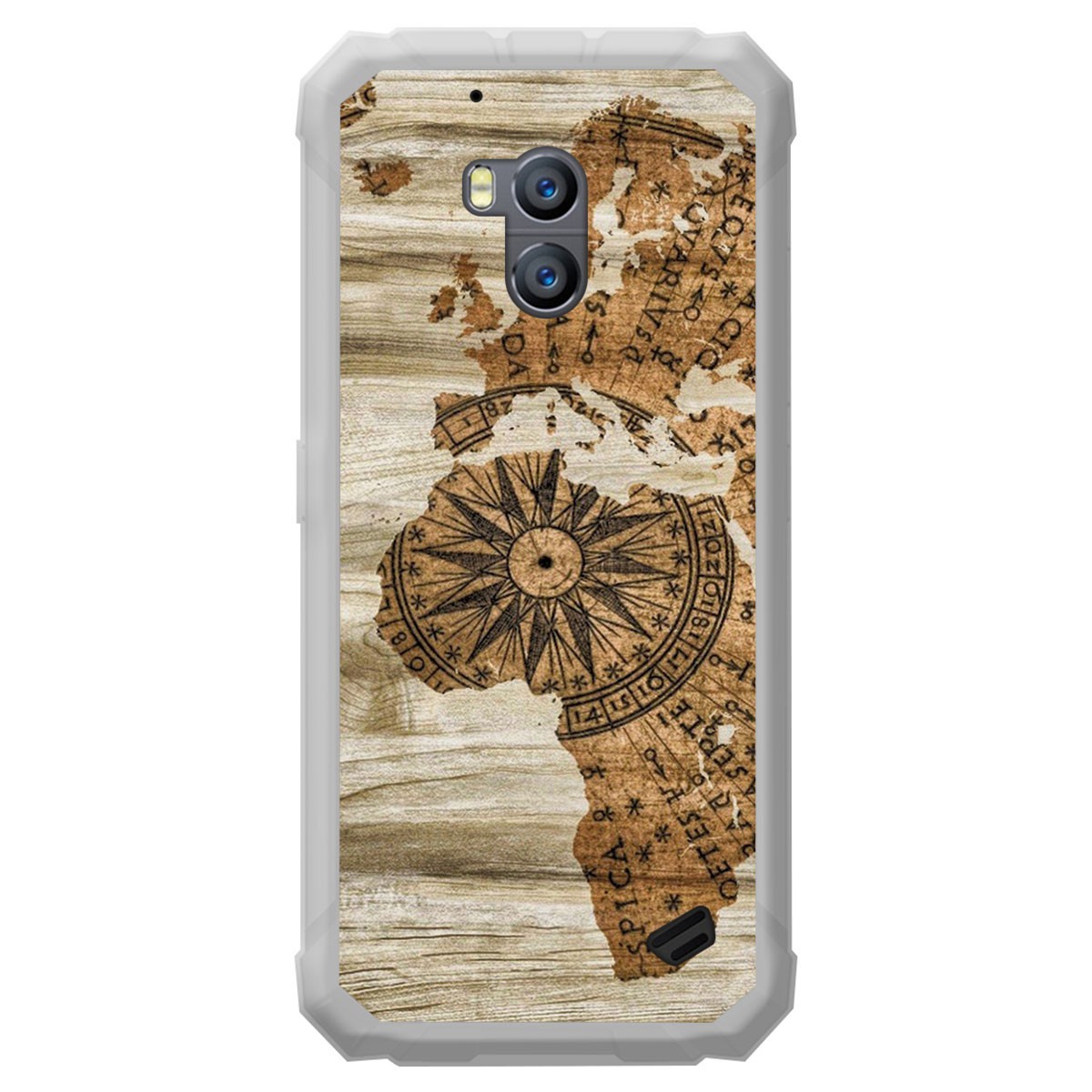 Funda Gel Tpu para Ulefone Armor X2 diseño Madera 07 Dibujos