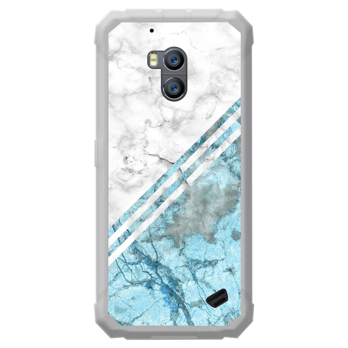 Funda Gel Tpu para Ulefone Armor X2 diseño Mármol 02 Dibujos