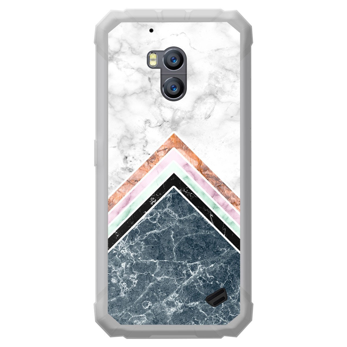 Funda Gel Tpu para Ulefone Armor X2 diseño Mármol 05 Dibujos