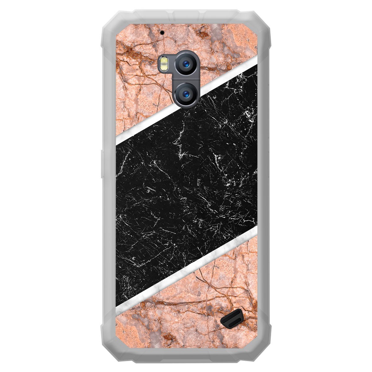 Funda Gel Tpu para Ulefone Armor X2 diseño Mármol 07 Dibujos