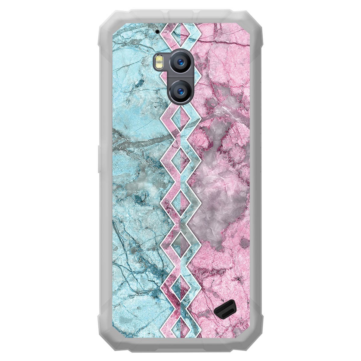 Funda Gel Tpu para Ulefone Armor X2 diseño Mármol 08 Dibujos