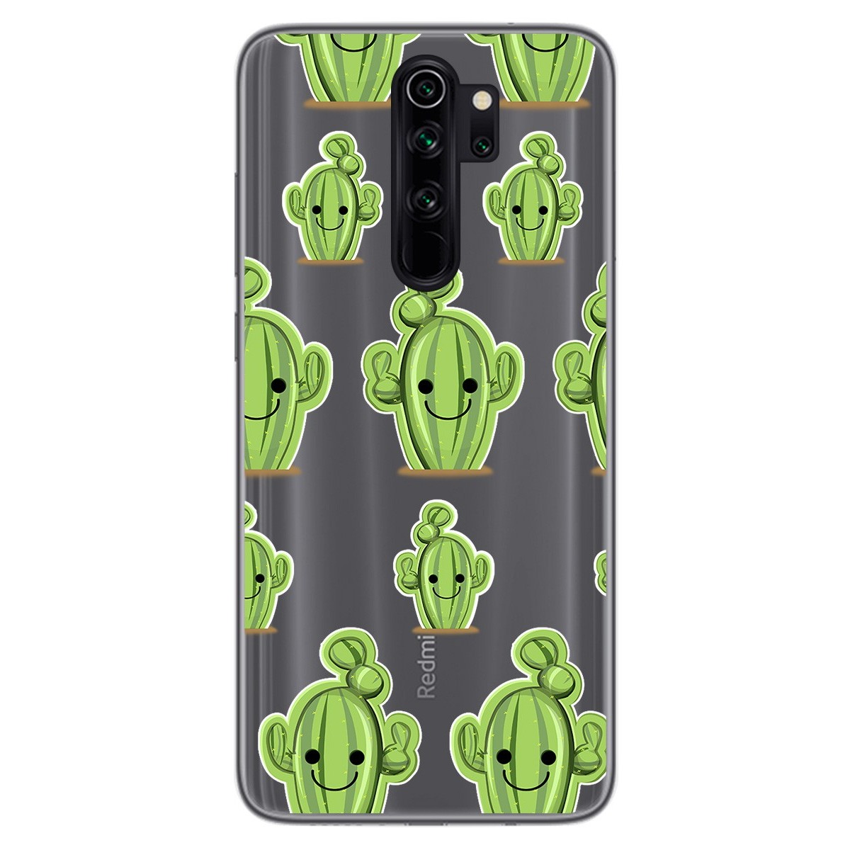 Funda Gel Transparente para Xiaomi Redmi Note 8 Pro diseño Cactus Dibujos