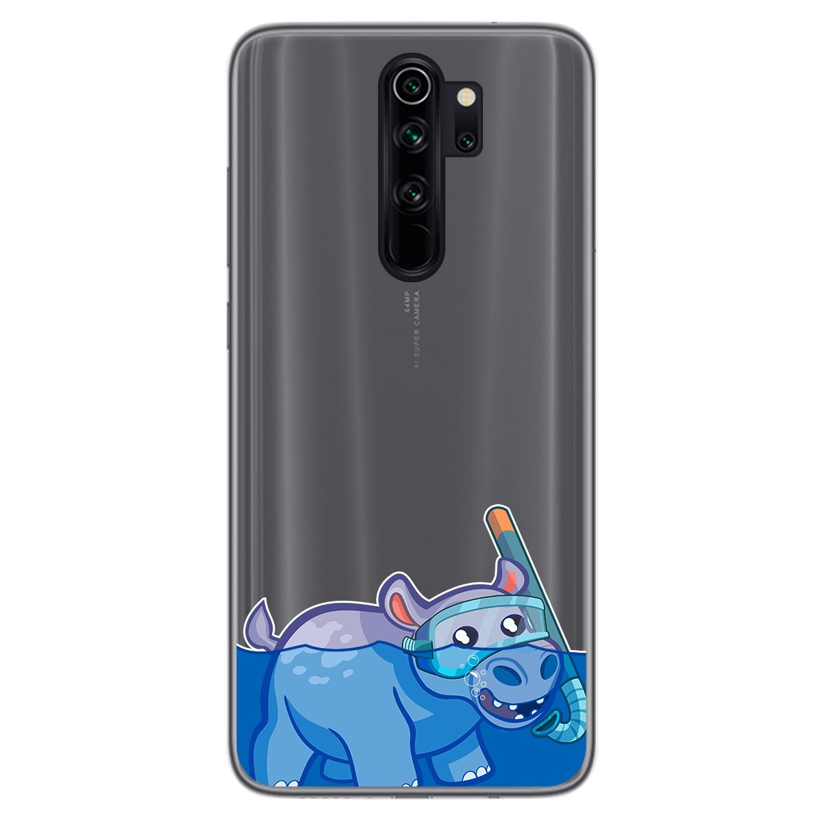 Funda Gel Transparente para Xiaomi Redmi Note 8 Pro diseño Hipo Dibujos
