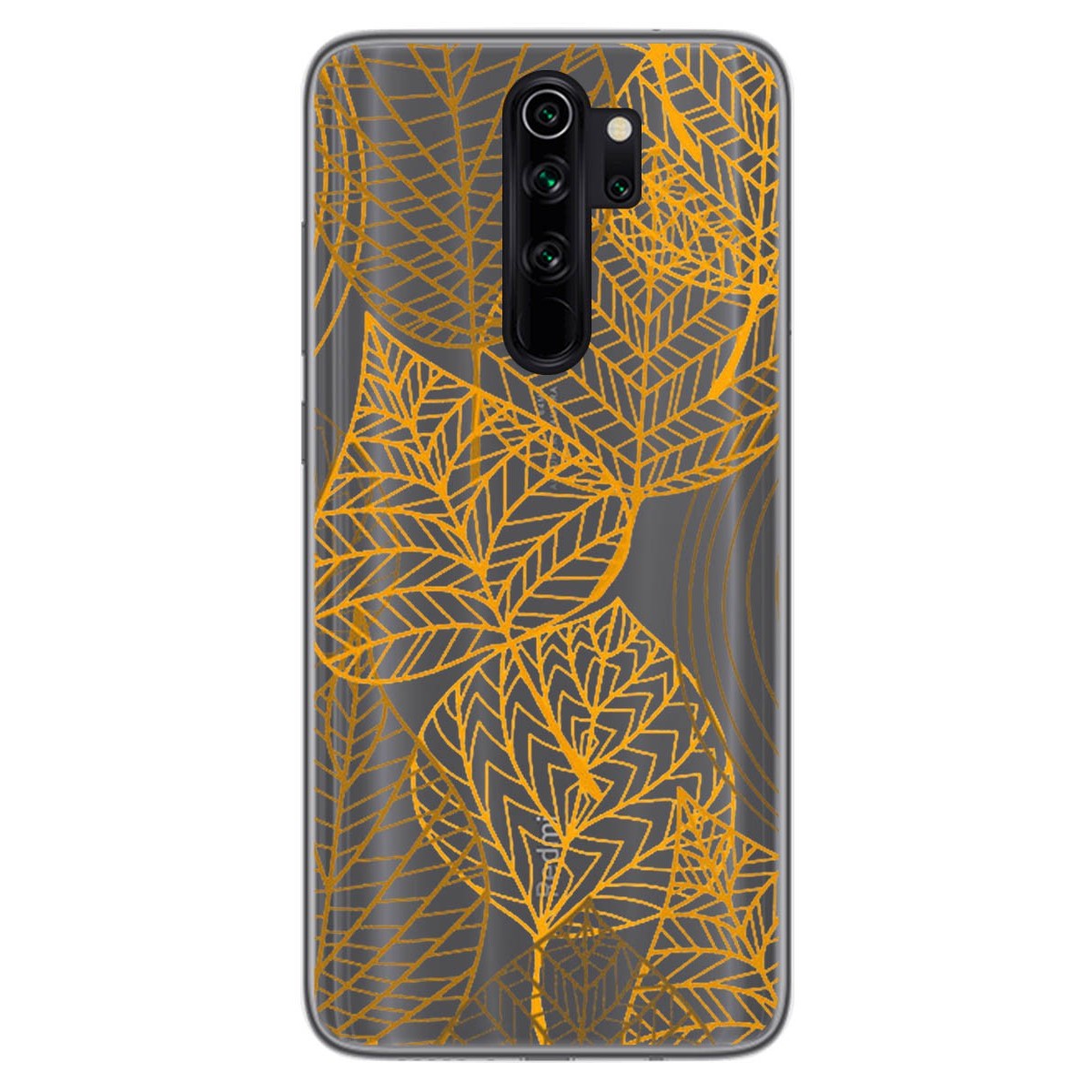 Funda Gel Transparente para Xiaomi Redmi Note 8 Pro diseño Hojas Dibujos