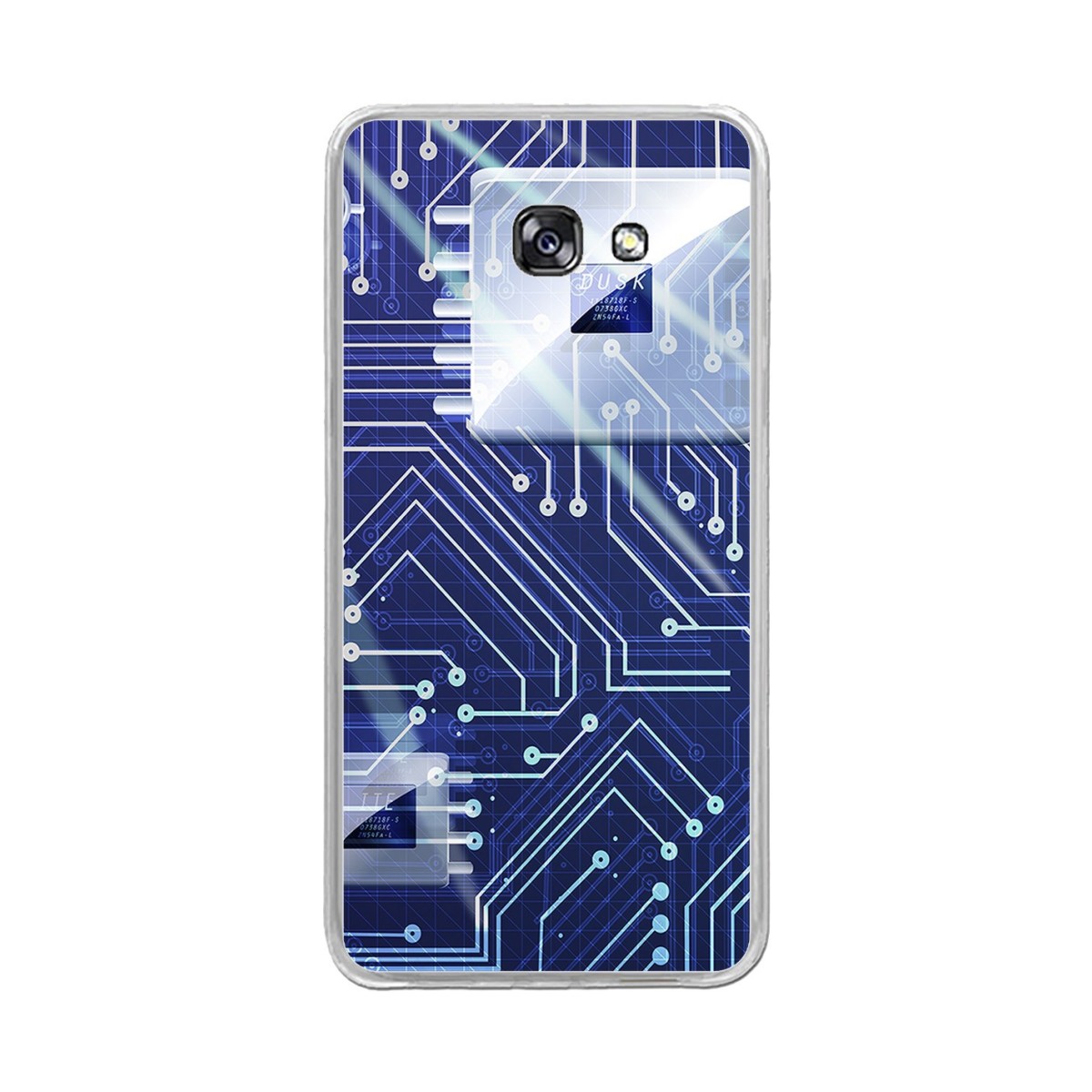 Funda Gel Tpu para Samsung Galaxy A5 (2017) Diseño Circuito Dibujos