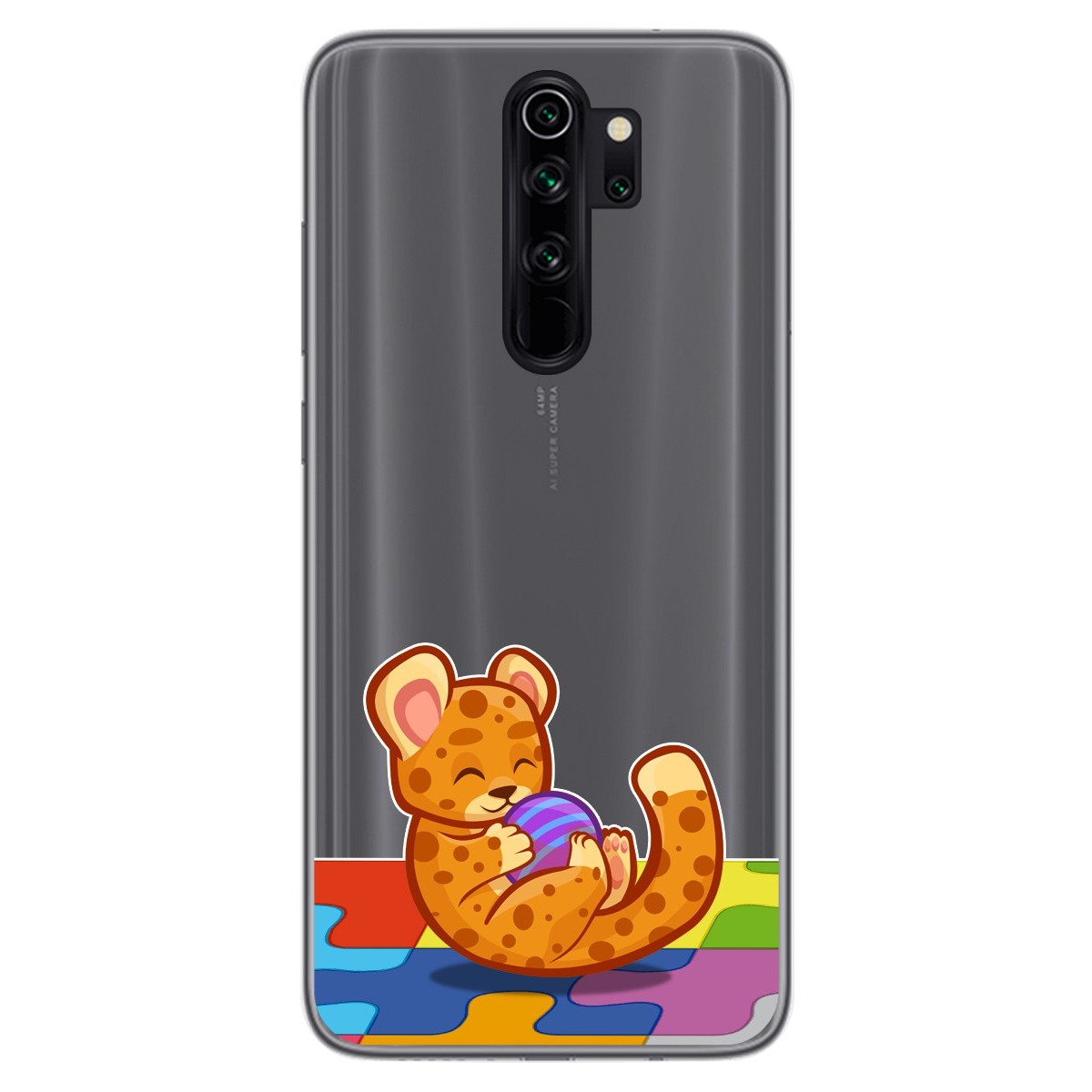 Funda Gel Transparente para Xiaomi Redmi Note 8 Pro diseño Leopardo Dibujos