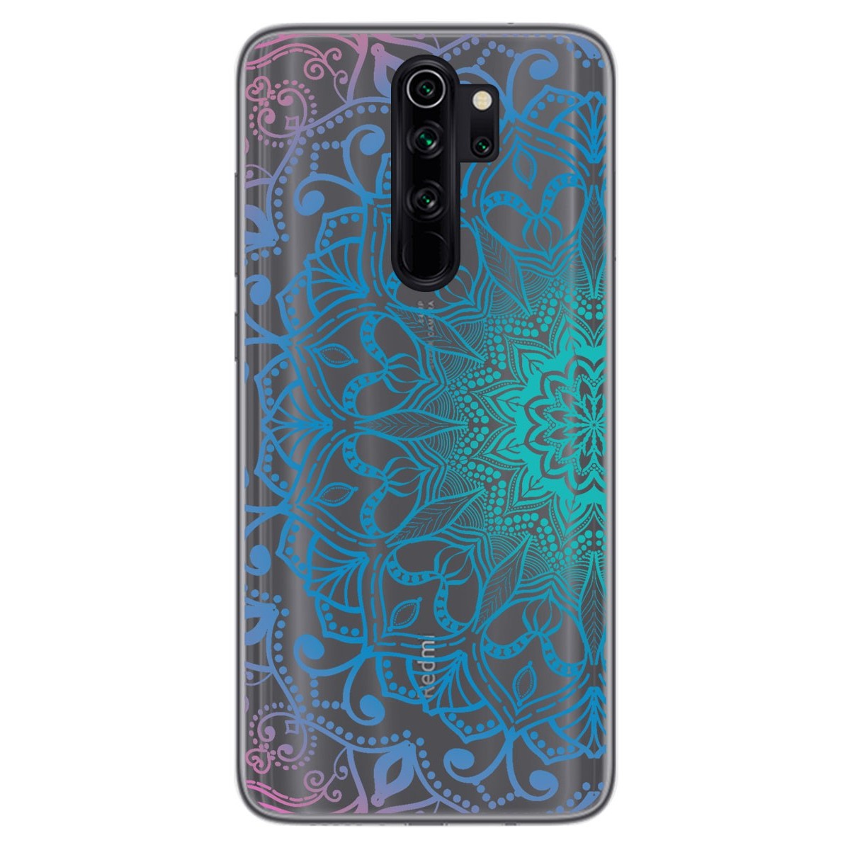 Funda Gel Transparente para Xiaomi Redmi Note 8 Pro diseño Mandala Dibujos