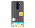 Funda Gel Transparente para Xiaomi Redmi Note 8 Pro diseño Playa Dibujos