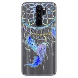 Funda Gel Transparente para Xiaomi Redmi Note 8 Pro diseño Plumas Dibujos