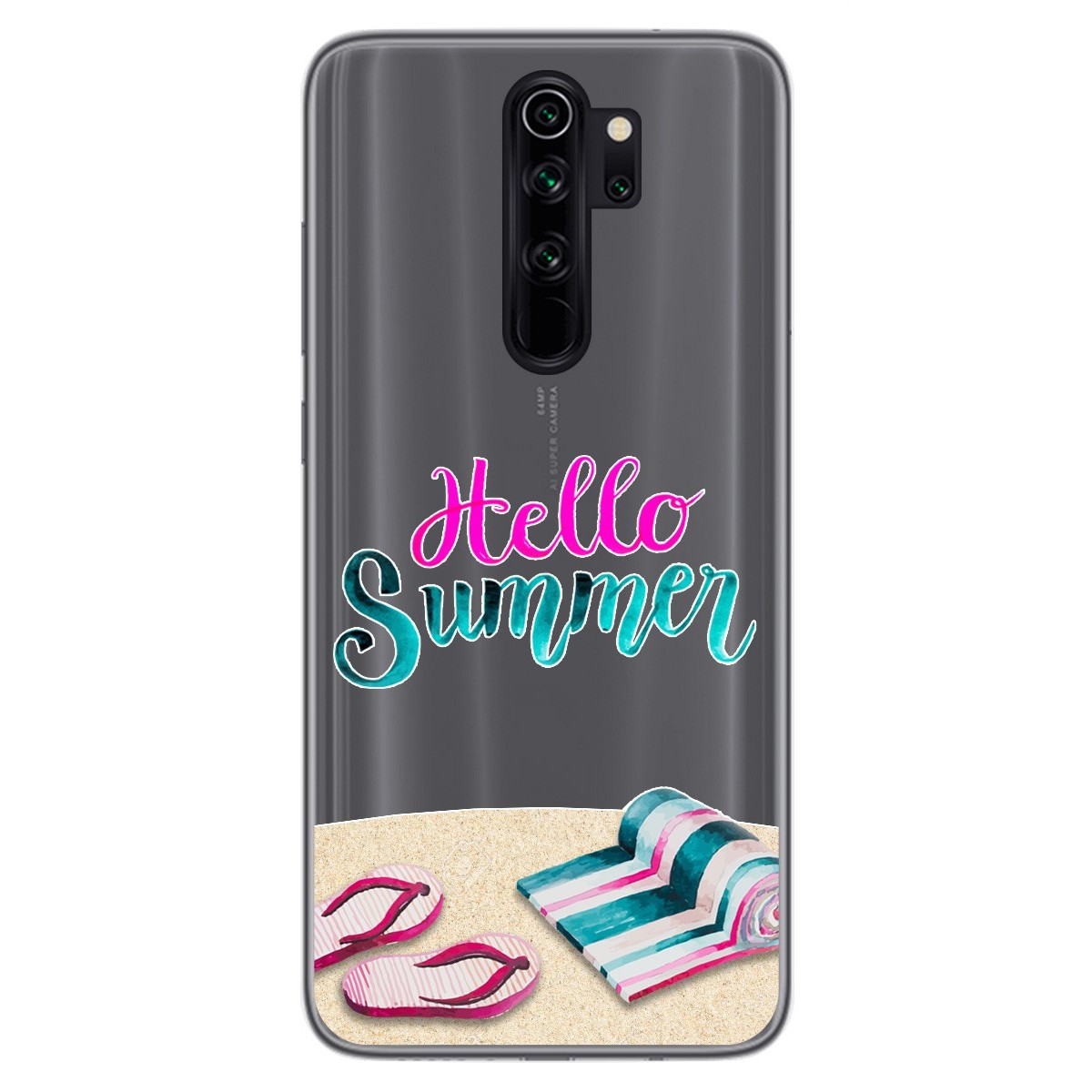 Funda Gel Transparente para Xiaomi Redmi Note 8 Pro diseño Summer Dibujos