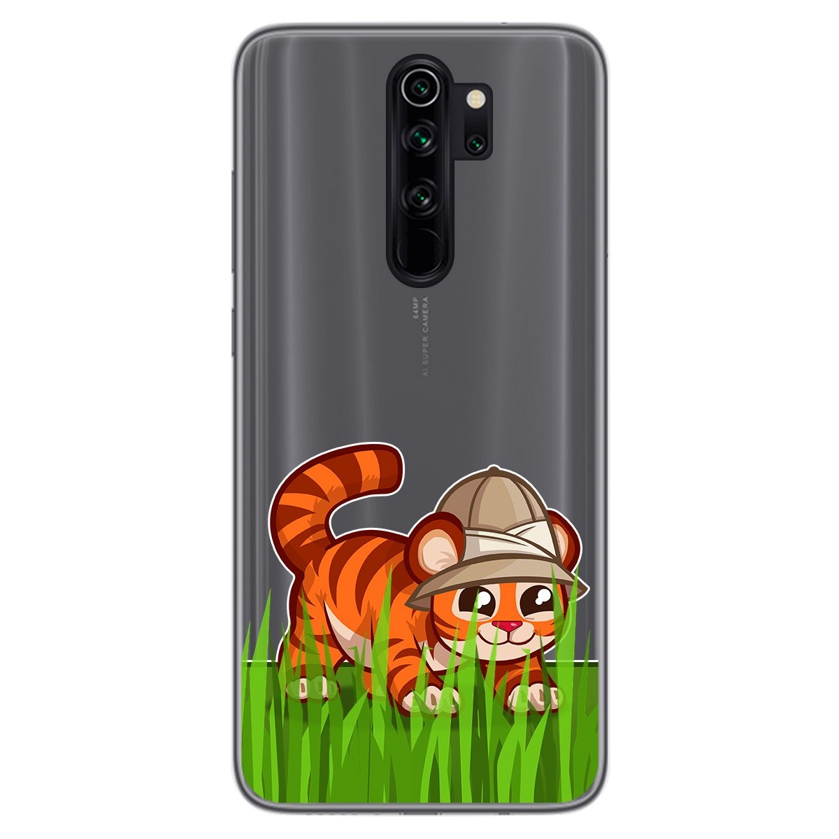 Funda Gel Transparente para Xiaomi Redmi Note 8 Pro diseño Tigre Dibujos