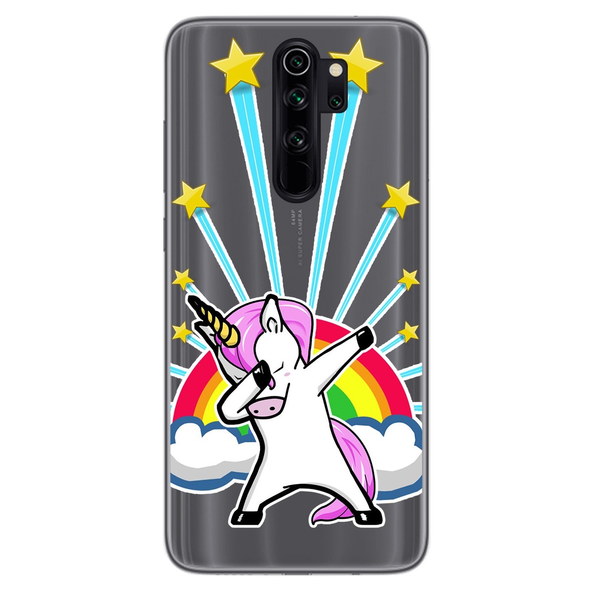 Funda Gel Transparente para Xiaomi Redmi Note 8 Pro diseño Unicornio Dibujos