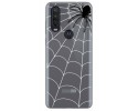 Funda Gel Transparente para Motorola One Action diseño Araña Dibujos