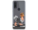 Funda Gel Transparente para Motorola One Action diseño Avestruz Dibujos