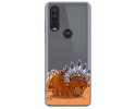 Funda Gel Transparente para Motorola One Action diseño Bufalo Dibujos
