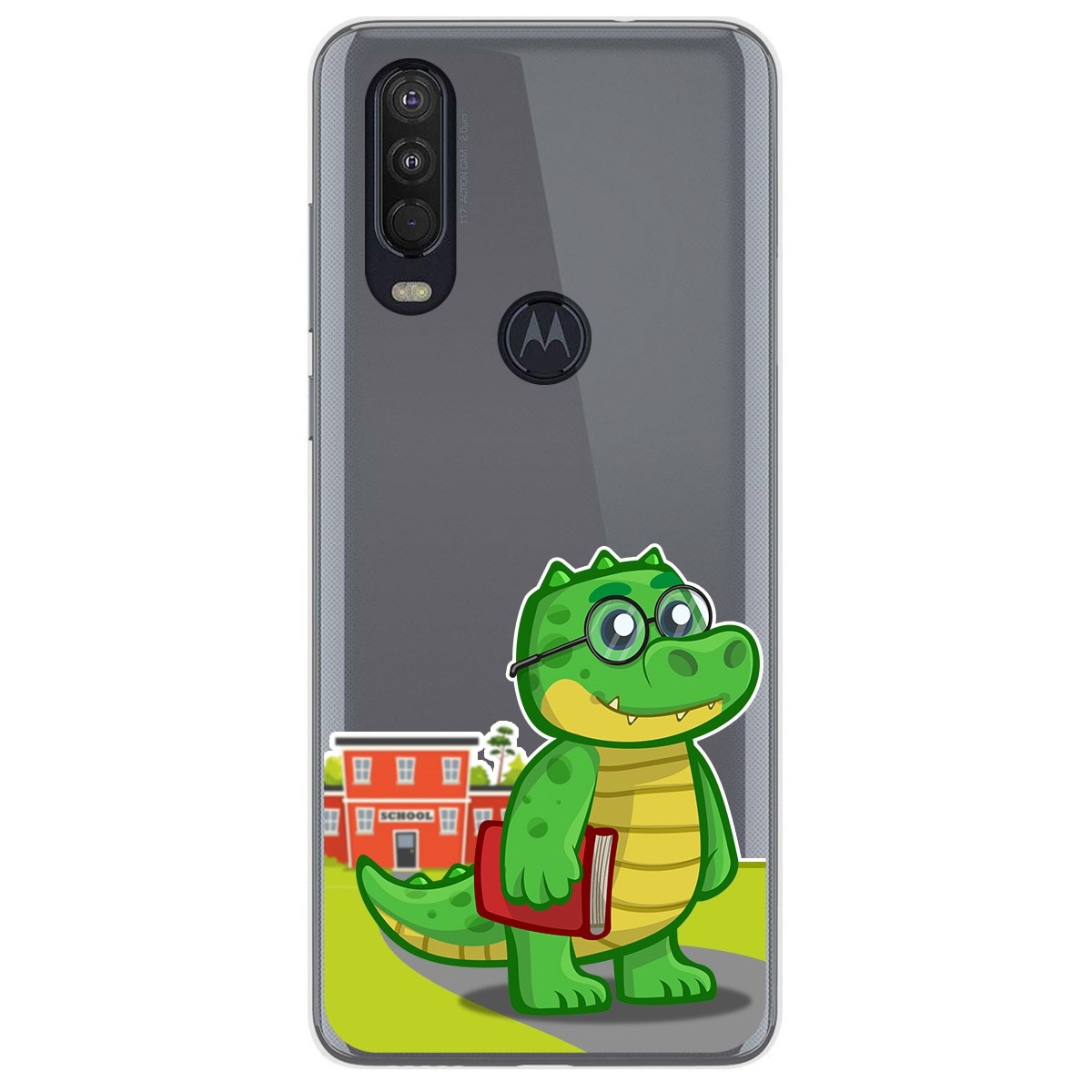 Funda Gel Transparente para Motorola One Action diseño Coco Dibujos