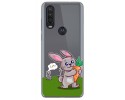 Funda Gel Transparente para Motorola One Action diseño Conejo Dibujos