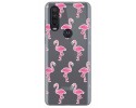 Funda Gel Transparente para Motorola One Action diseño Flamenco Dibujos