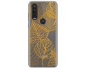 Funda Gel Transparente para Motorola One Action diseño Hojas Dibujos