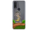 Funda Gel Transparente para Motorola One Action diseño Mono Dibujos