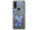 Funda Gel Transparente para Motorola One Action diseño Plumas Dibujos