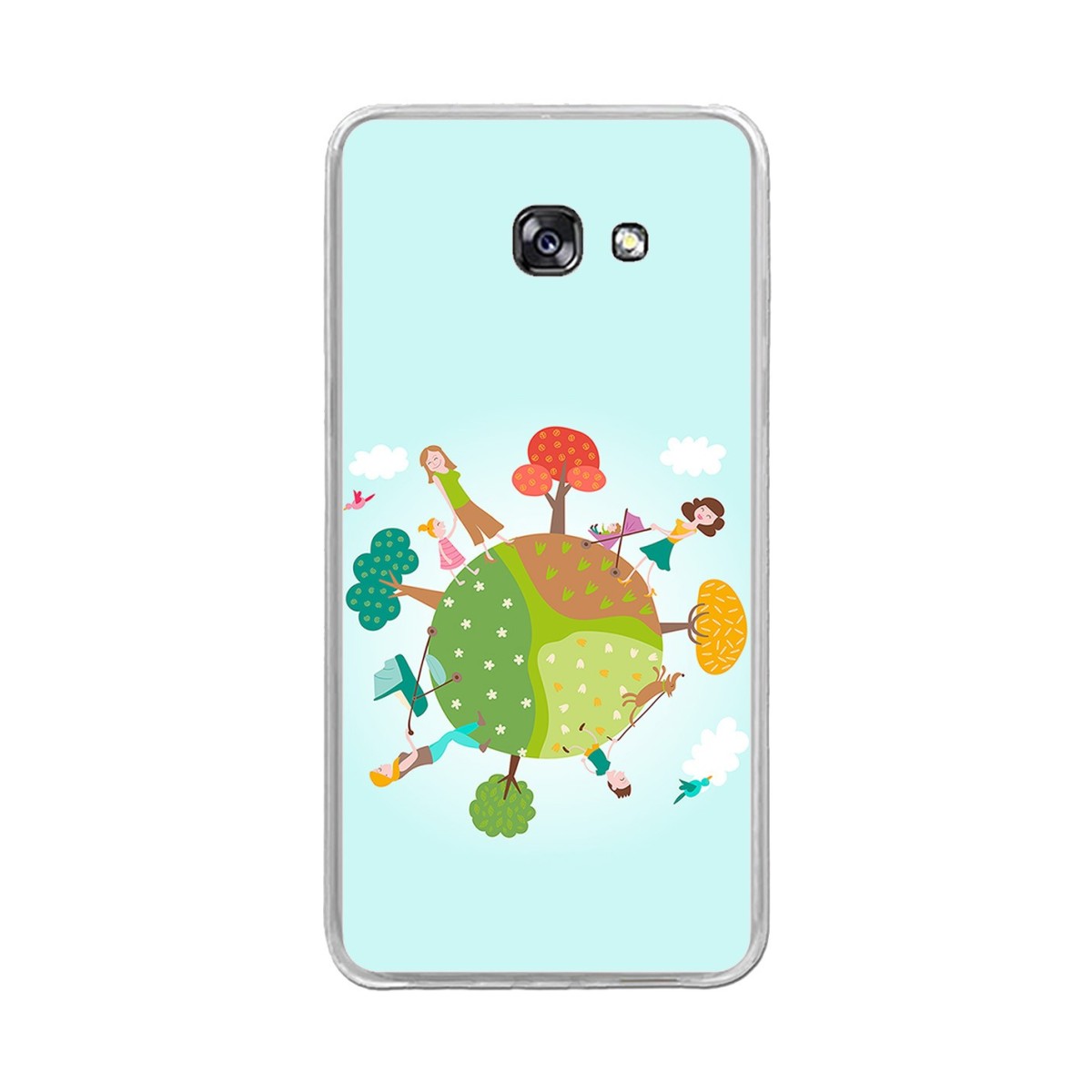Funda Gel Tpu para Samsung Galaxy A5 (2017) Diseño Familia Dibujos