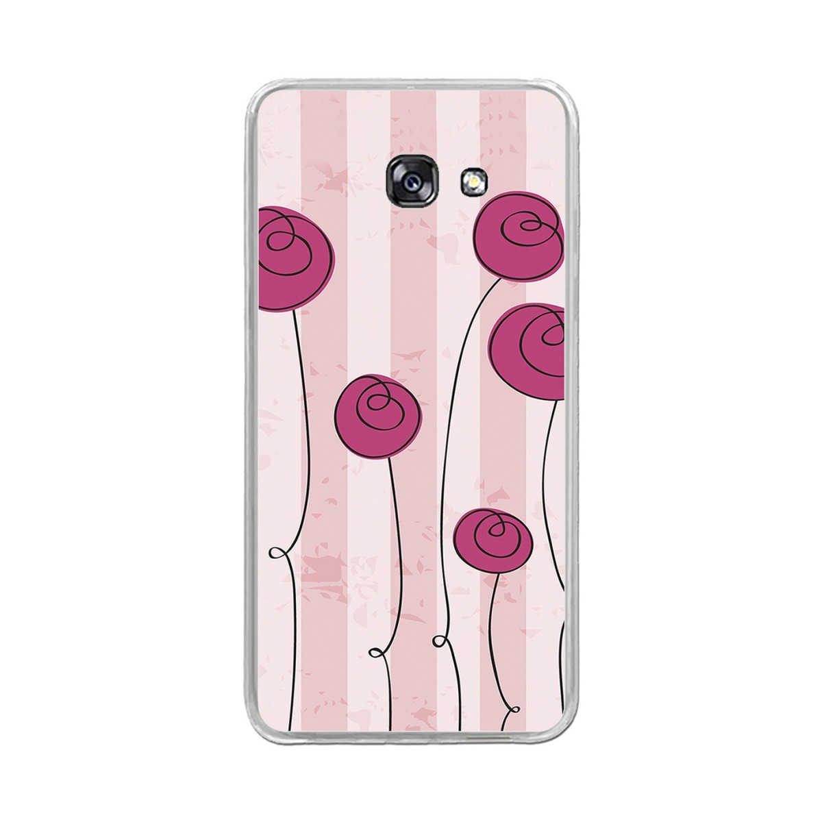 Funda Gel Tpu para Samsung Galaxy A5 (2017) Diseño Flores Vintage Dibujos