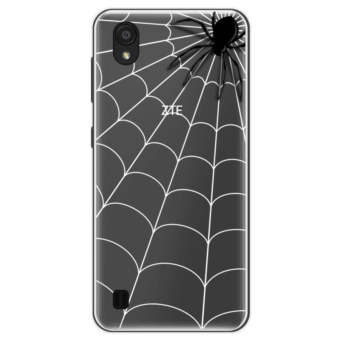 Funda Gel Transparente para Zte Blade A5 2019 diseño Araña Dibujos