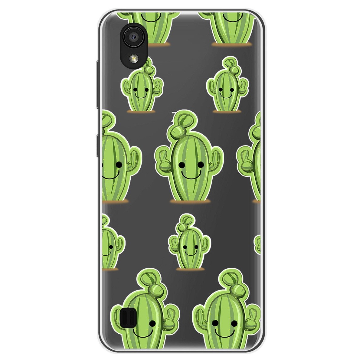 Funda Gel Transparente para Zte Blade A5 2019 diseño Cactus Dibujos