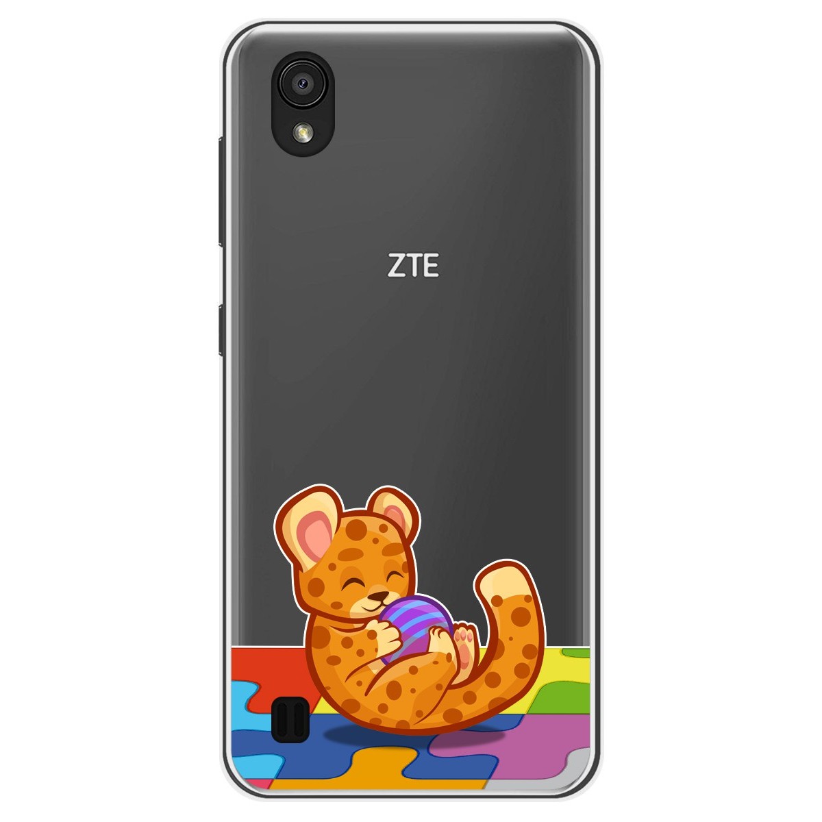 Funda Gel Transparente para Zte Blade A5 2019 diseño Leopardo Dibujos