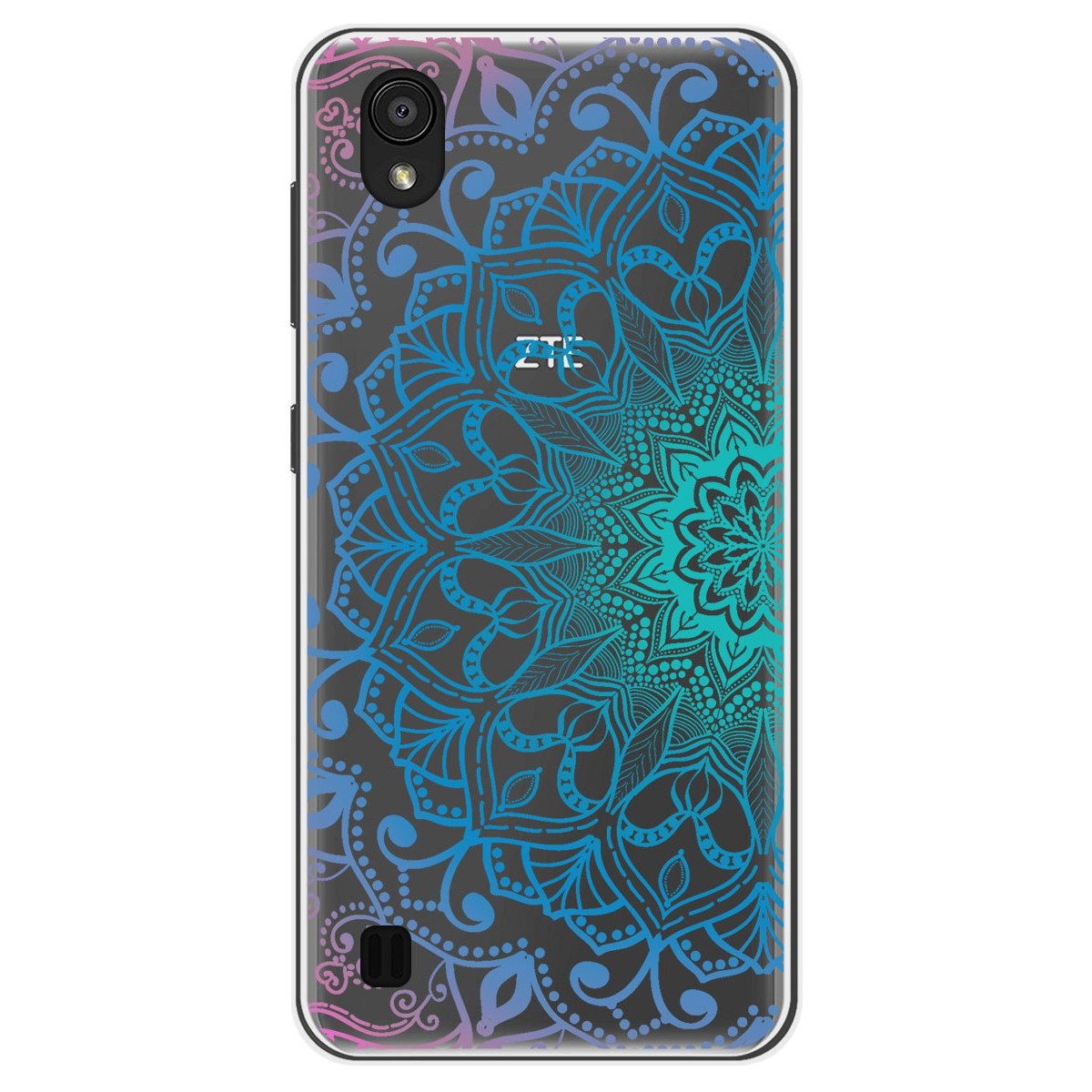 Funda Gel Transparente para Zte Blade A5 2019 diseño Mandala Dibujos