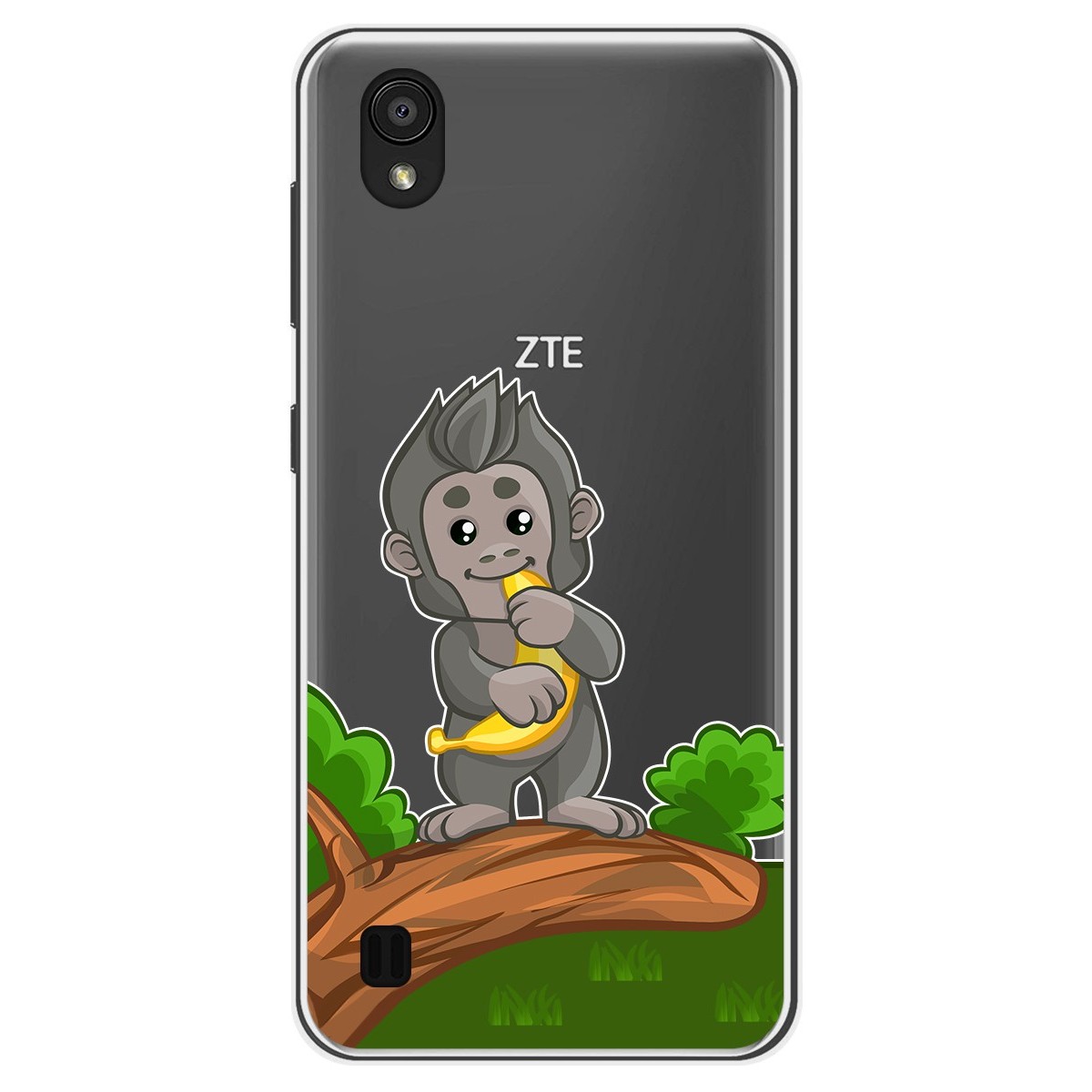 Funda Gel Transparente para Zte Blade A5 2019 diseño Mono Dibujos