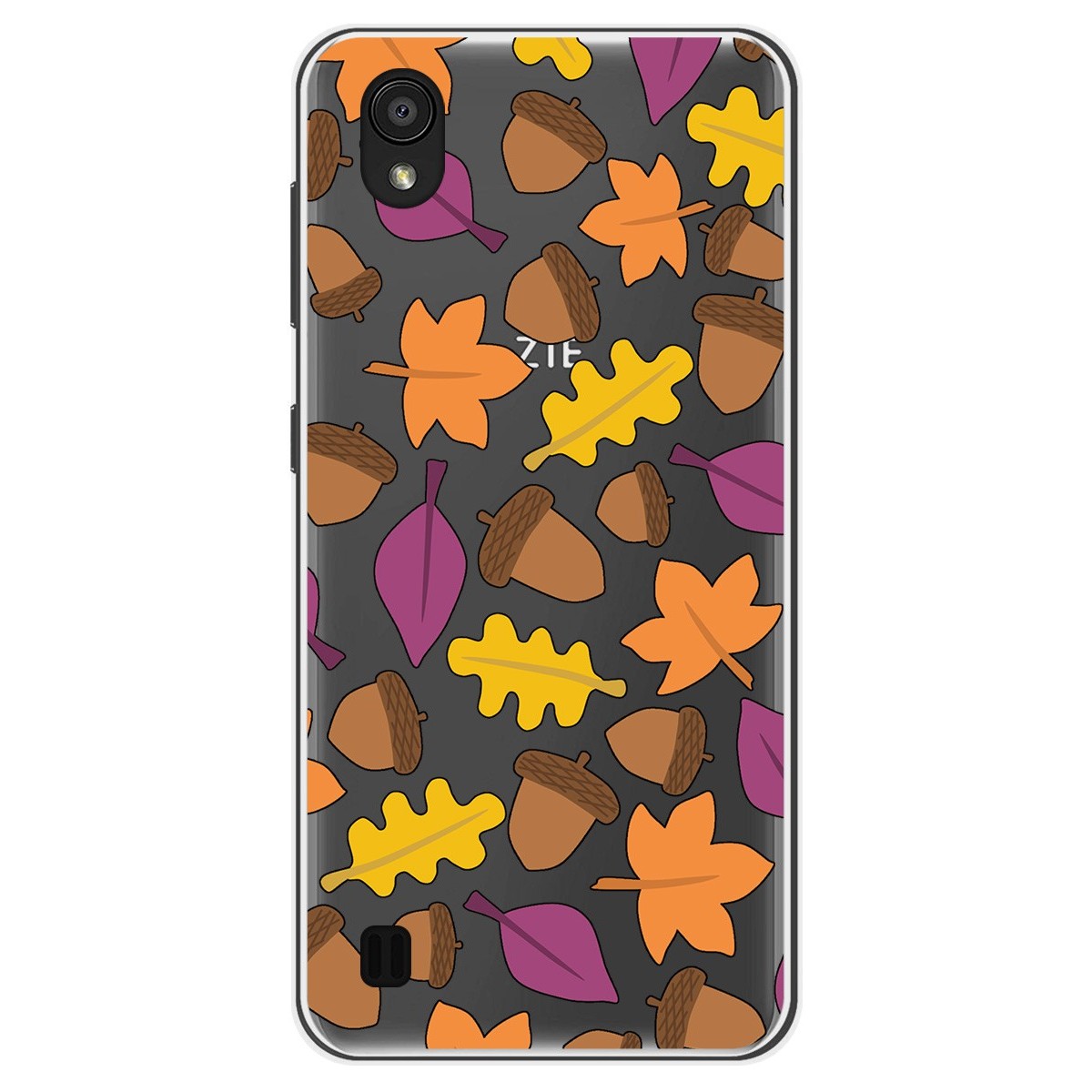 Funda Gel Transparente para Zte Blade A5 2019 diseño Otoño Dibujos
