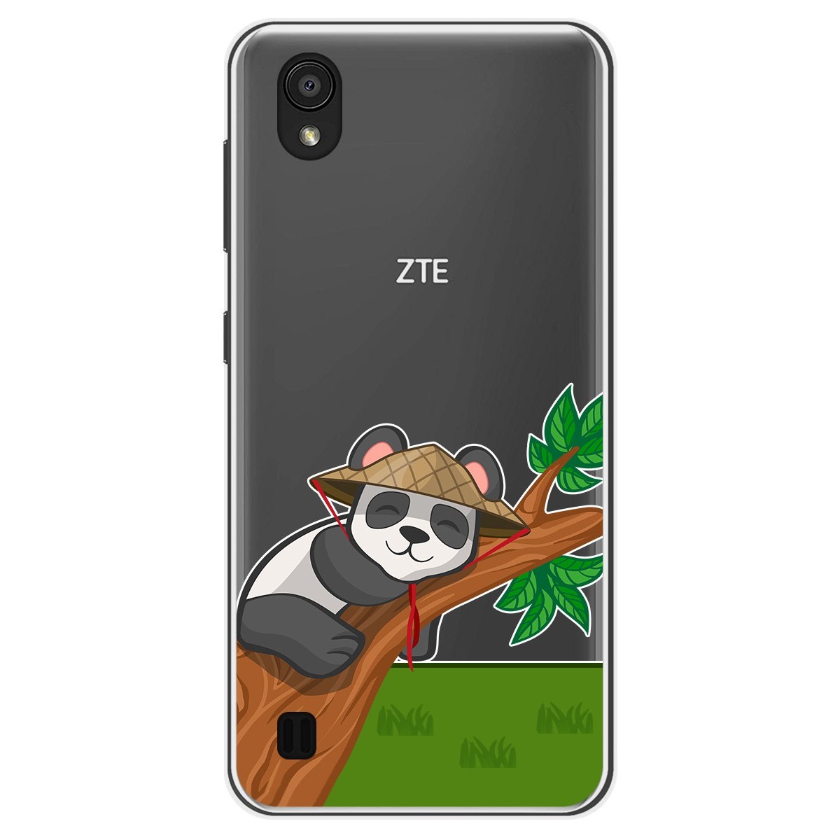 Funda Gel Transparente para Zte Blade A5 2019 diseño Panda Dibujos