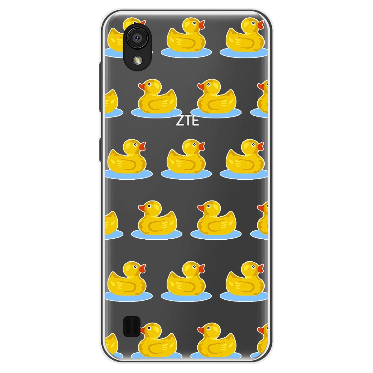 Funda Gel Transparente para Zte Blade A5 2019 diseño Pato Dibujos