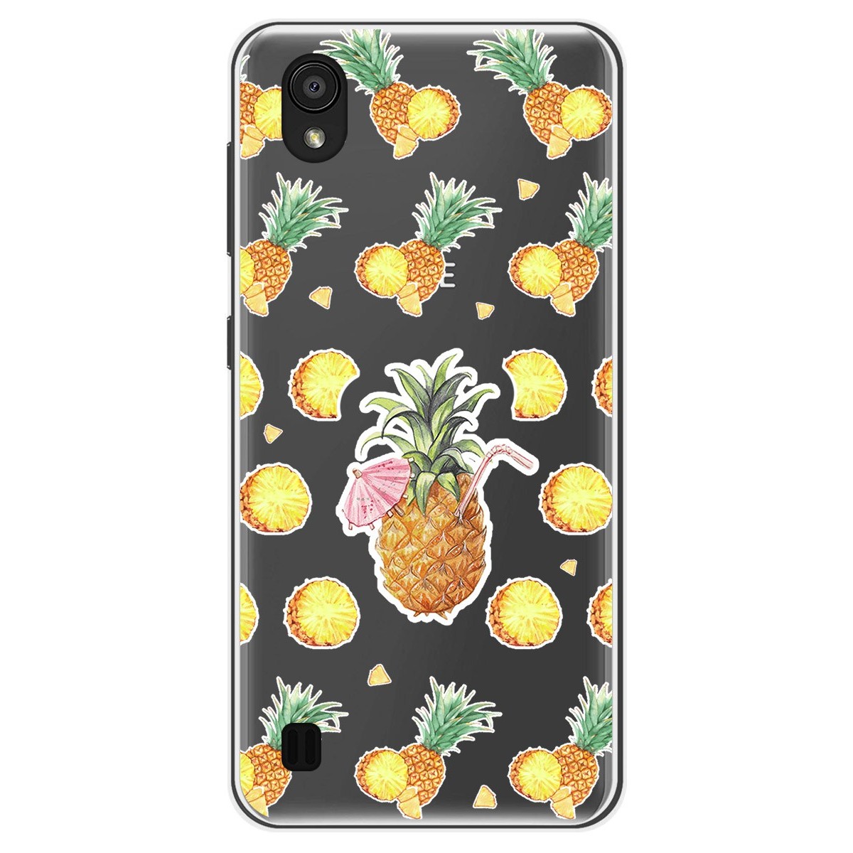 Funda Gel Transparente para Zte Blade A5 2019 diseño Piña Dibujos