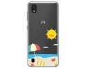 Funda Gel Transparente para Zte Blade A5 2019 diseño Playa Dibujos