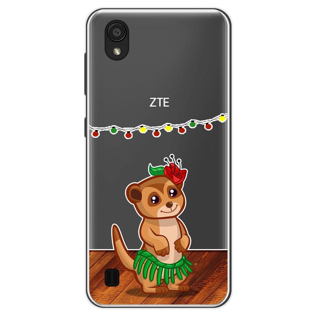 Funda Gel Transparente para Zte Blade A5 2019 diseño Suricata Dibujos