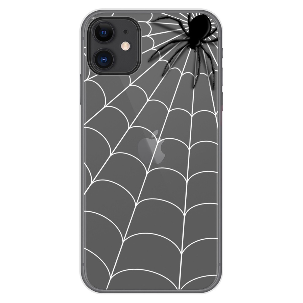Funda Gel Transparente para Iphone 11 (6.1) diseño Araña Dibujos