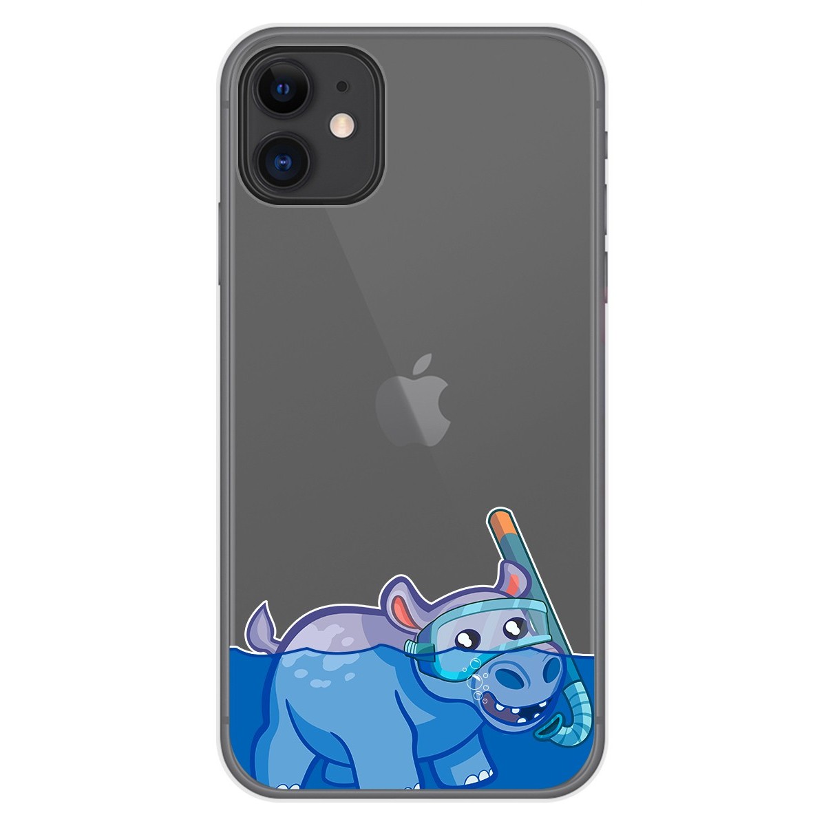 Funda Gel Transparente para Iphone 11 (6.1) diseño Hipo Dibujos