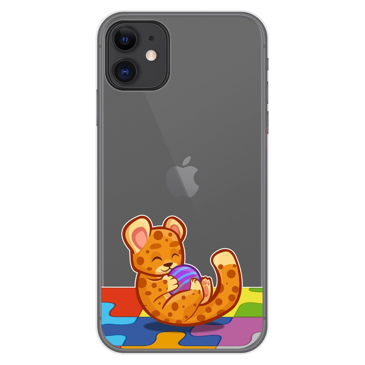 Funda Gel Transparente para Iphone 11 (6.1) diseño Leopardo Dibujos