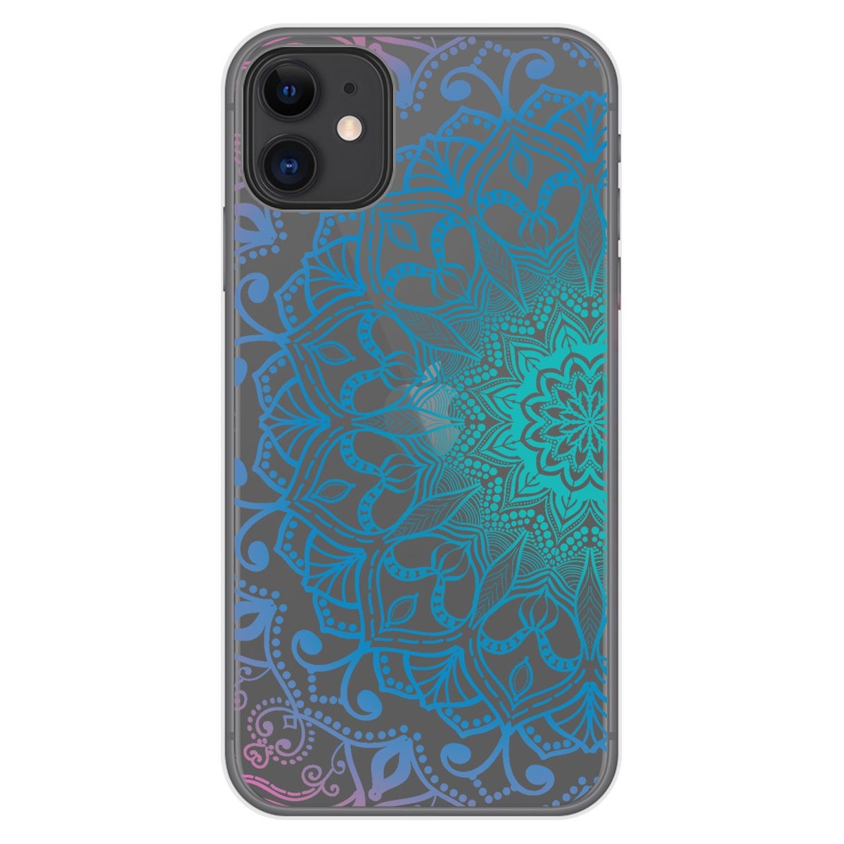 Funda Gel Transparente para Iphone 11 (6.1) diseño Mandala Dibujos
