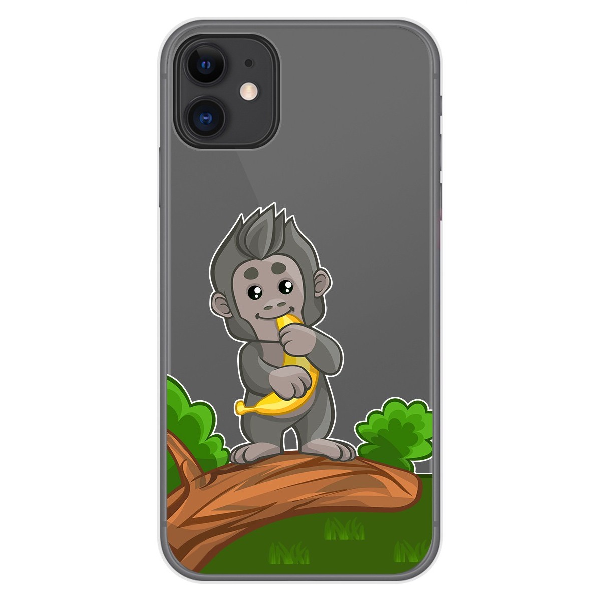 Funda Gel Transparente para Iphone 11 (6.1) diseño Mono Dibujos