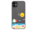 Funda Gel Transparente para Iphone 11 (6.1) diseño Playa Dibujos