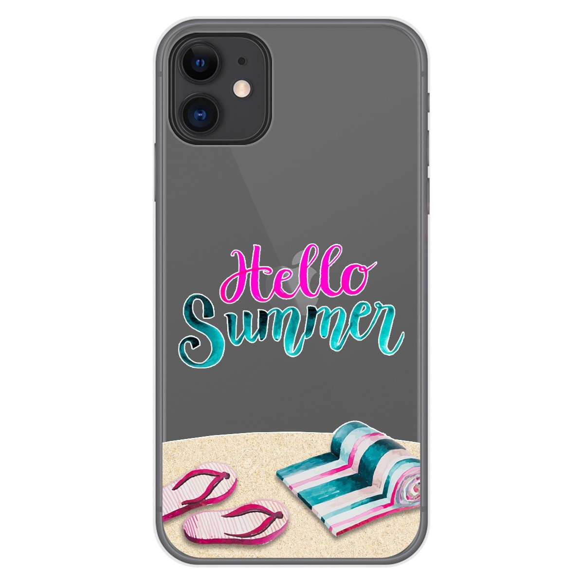Funda Gel Transparente para Iphone 11 (6.1) diseño Summer Dibujos