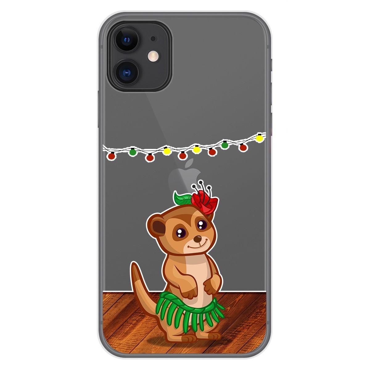 Funda Gel Transparente para Iphone 11 (6.1) diseño Suricata Dibujos