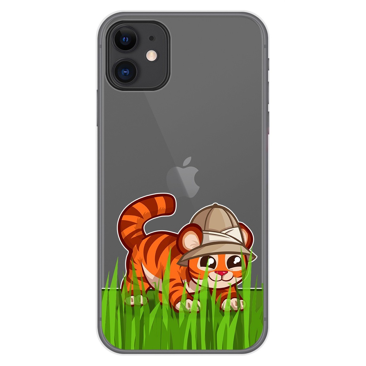 Funda Gel Transparente para Iphone 11 (6.1) diseño Tigre Dibujos