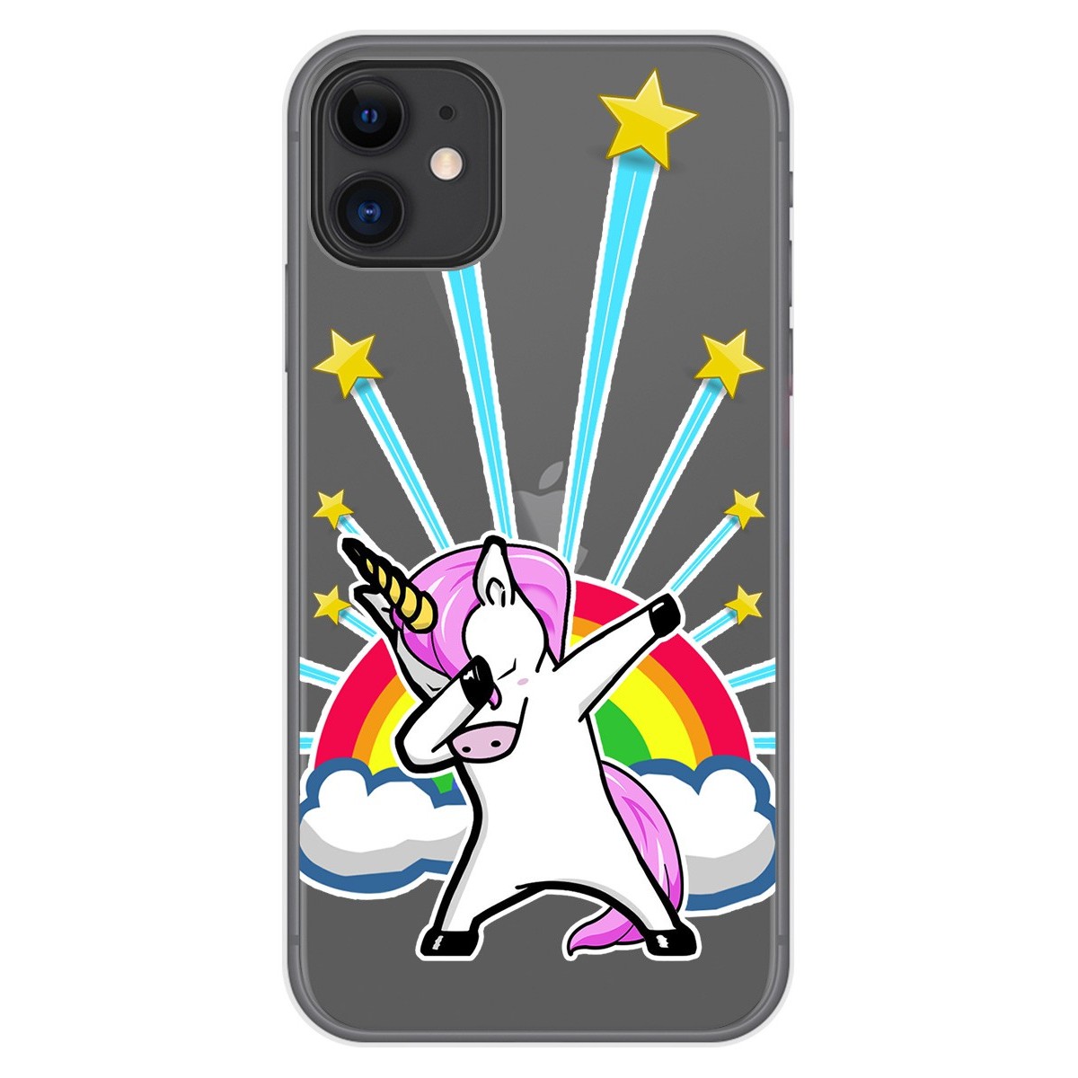 Funda Gel Transparente para Iphone 11 (6.1) diseño Unicornio Dibujos