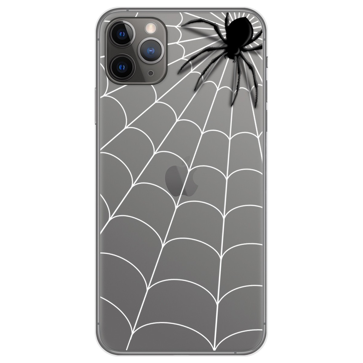 Funda Gel Transparente para Iphone 11 Pro (5.8) diseño Araña Dibujos