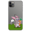 Funda Gel Transparente para Iphone 11 Pro (5.8) diseño Conejo Dibujos